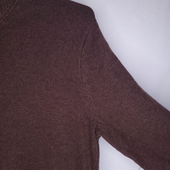 J Crew Sweater Mens Medium Brown Lambswool Shawl Collar NWT - Picture 4 of 12